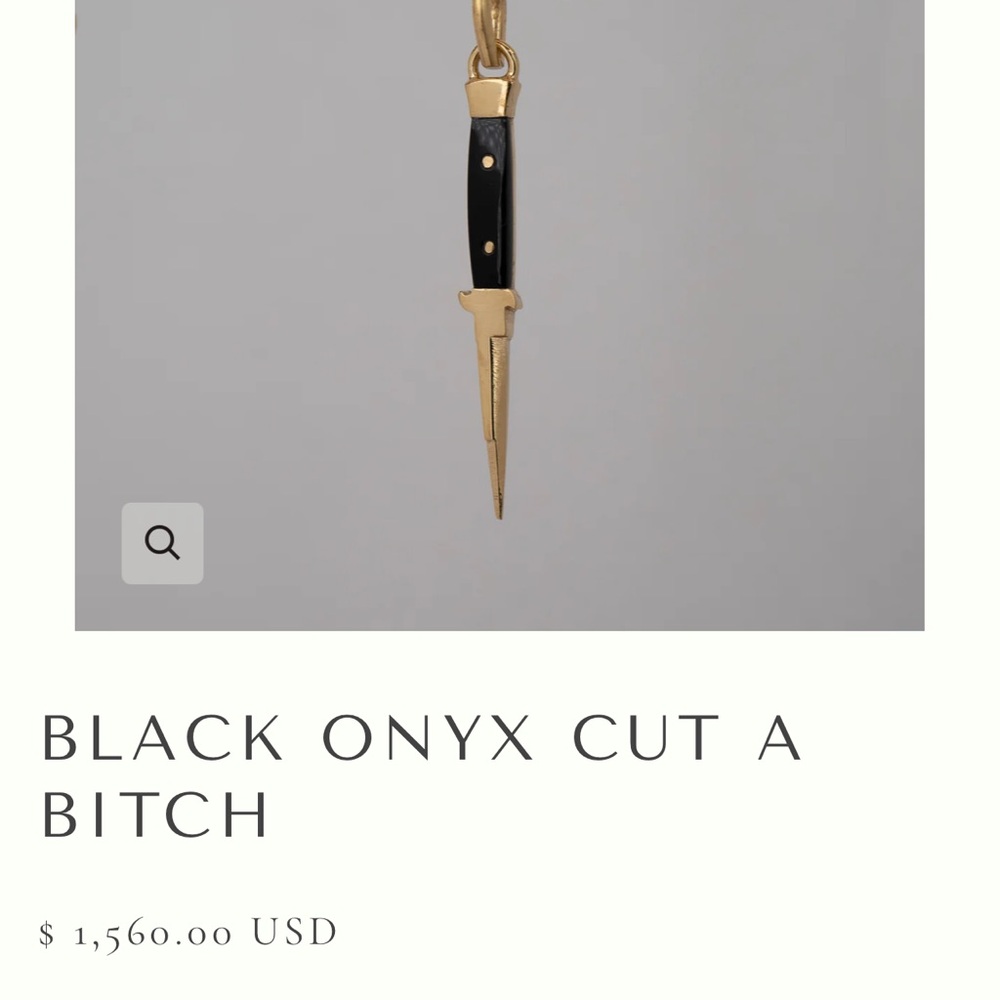 Catbird Black and Gold Necklace